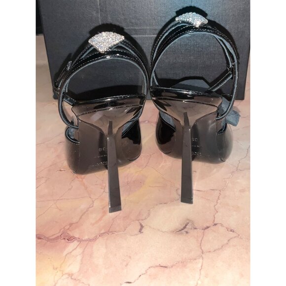 Saint Laurent Anouk Ankle Strap Pumps in Nero 38 With Box Womens High Heels - Picture 9 of 16